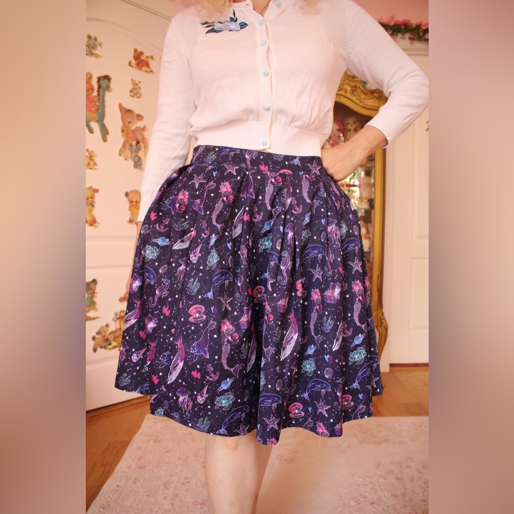 Lindy Bop Sea Galaxy celestial Skirt